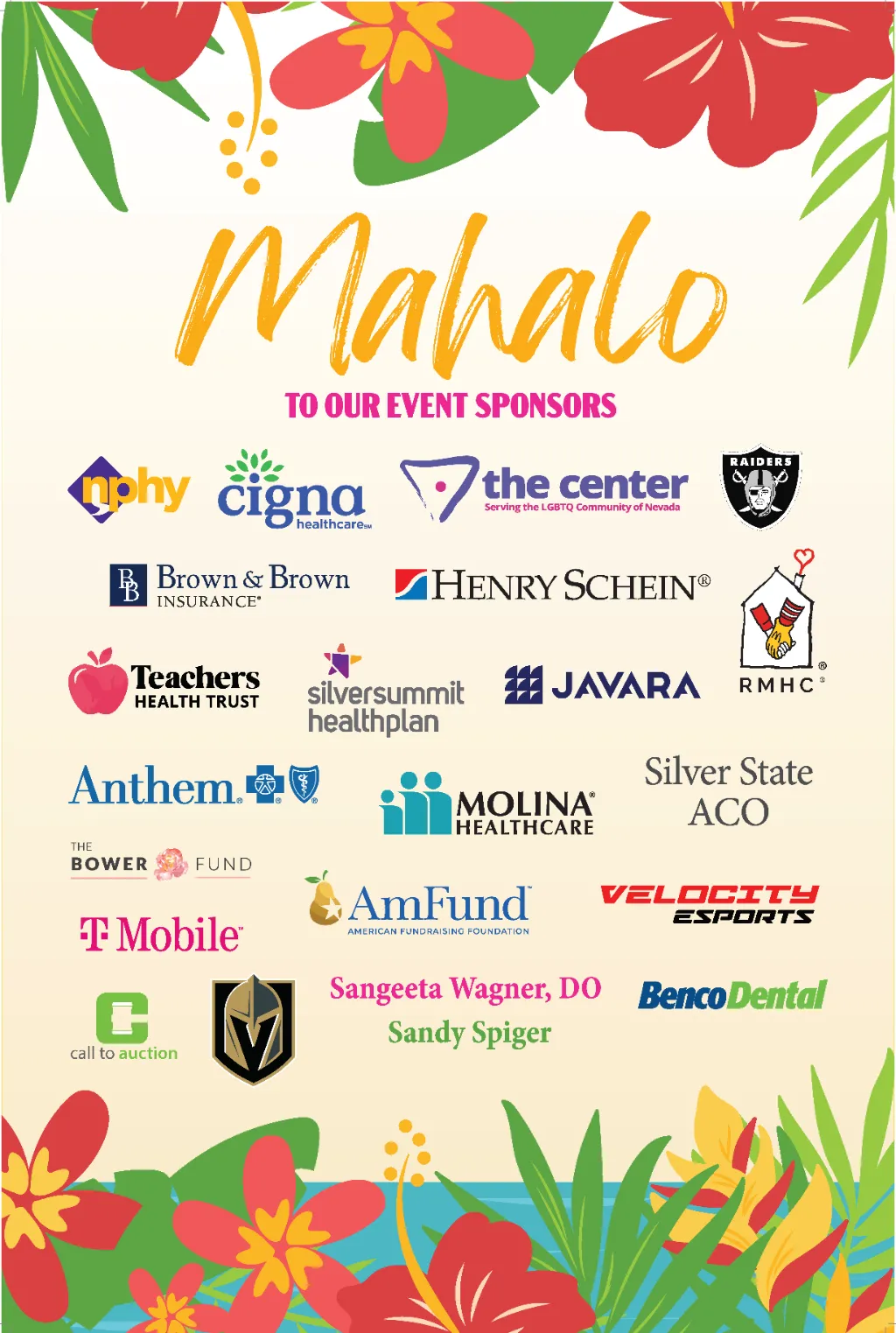 Luau Sponsor Poster &Raquo; Nevada Health Foundation